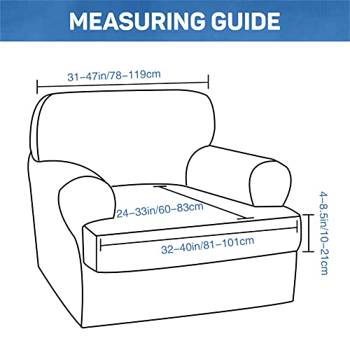 Housse de canapé coussin en T pour rénover un fauteuil 1 place - 4