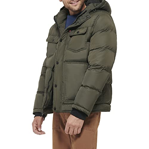 Image of Levi's Men's Performance Hooded Puffer Trucker Jacket (Regular & Big & Tall Sizes)