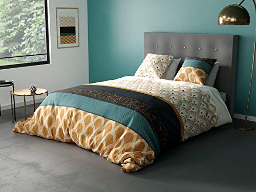 Housse de couette 100% coton 57 fils pour des nuits douillettes