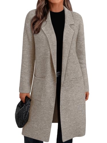 LILLUSORY Long Cardigan Sweaters for Women Chunky...