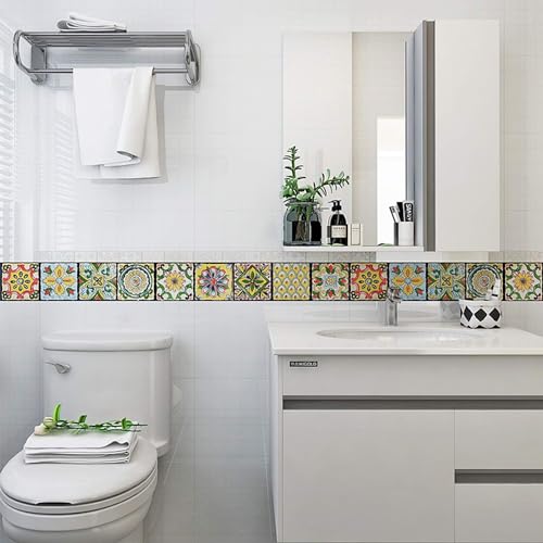 300cm/118 polegada à prova dwaterproof água papel de parede borda telhas adesivo bordas do banheiro