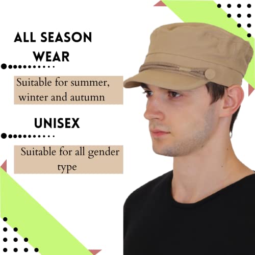 Image of NEON ROCK Men Women Stylish Dori Cap Stylish Premium Cotton Hat Cap for Summer, Winter, Spring, Autumn and All Activities, Freesize Pack of 1
