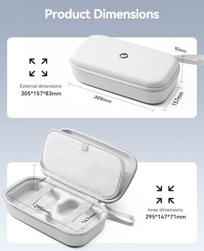 ORICO Protective Carrying Case for Apple 2024 Mac mini M4/M4 Pro, Portable Hard Shell Travel Storage Bag, Nylon Braided, Water Resistant Compatible with Magic Keyboard/Mouse/Trackpad/Charger (L) - image 8