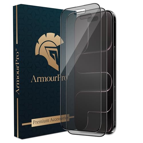 Image of ArmourPro Anti-Glare Matte Tempered Glass for iPhone Air, Pack of 2, Anti Fingerprint Screen Protector, 9H Scratch Resistant, Smooth Touch, Full Edge to Edge Coverage