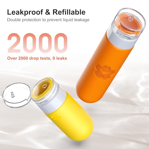 20Pack Travel Bottles for Toiletries, Silicone TSA Approved Travel Size Containers, Travel Essentials Leak Proof Refillable Liquid, Travel Shampoo and Conditioner Bottles4