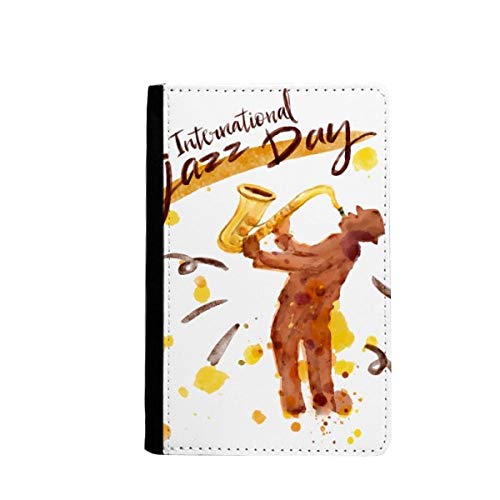 Portefeuille saxophone motif aquarelle multicolore le cadeau de voyage classique parfait