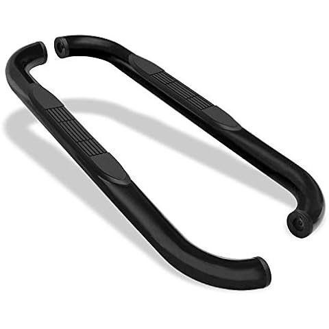BETTER AUTOMOTIVE Compatible with 1988-1998 Chevy/GMC C/K Regular Cab|1995-1999 Chevy Tahoe/GMC Yukon 2 Door|1992-1994 Chevy Blazer 2 Door(Exclude ZR2) 3" Round SIDEBAR Black Nerf Bars Running Boards Cover