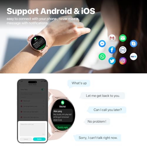 Divelink Smart Watch,Answer/Make Call,Hd Smart Watch For Women Men,Fitness Tracker With 100+ Sport Modes thumb #5