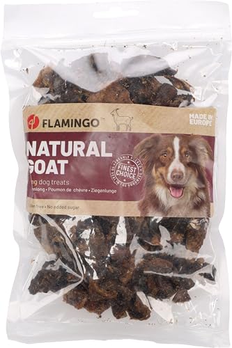 Flamingo Leckerli Hund – Ziegenlungenwürfel – 150g – glutenfrei – ohne Zuckerzusatz & Konservierungsstoffe – Nature Snack