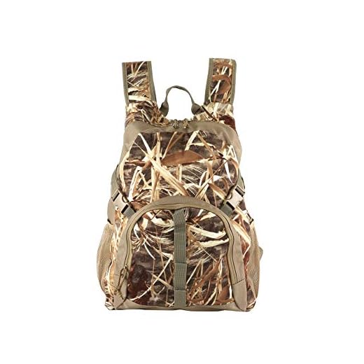 Auscamotek Duck Hunting Camo Backpack with Blind Material Camouflage Day Pack Waterproof Dry Grass
