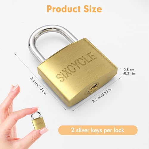 12Pcs Luggage Locks Small Locks with Keys, Metal Mini Suitcase Locks with Keys Travel Backpack Bag Padlocks - Image 3