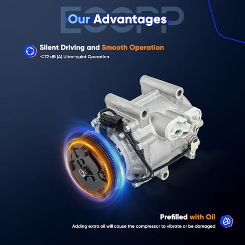 Image of ECCPP AC Compressor 2005 Fit for Chevrolet Equinox 3.4L | Fast Cooling Air Conditioning Compressor