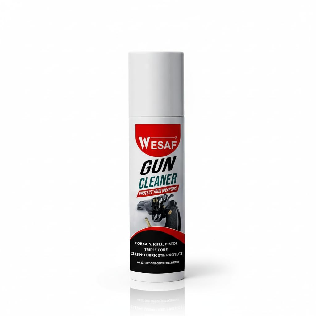 Wesaf Gun Cleaner Spray for Rifles, Pistols, Triple Care: Clean, Lubricate, Protect, Help In Cleaning Gun Cleaning Agent Grade-4441 (150ML)-image-12