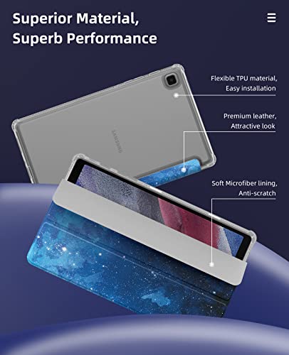 Image of MoKo Case Fits Samsung Galaxy Tab A7 Lite 8.7 inch 2021, Blue Starry Sky