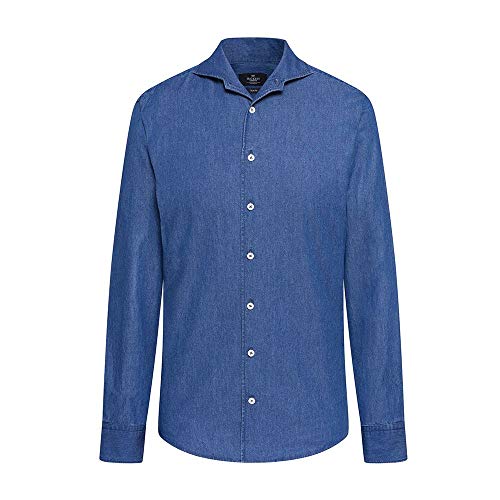 Chemise décontractée en denim Hackett London, parfaite pour vos journées casual et week-ends