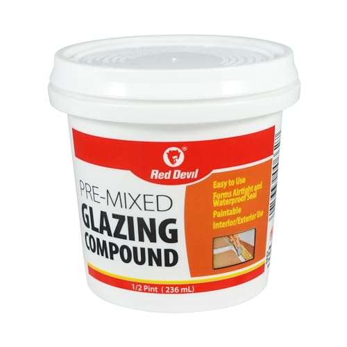 Red Devil 0662 Pre-Mixed Glazing Compound 1/2 Pint