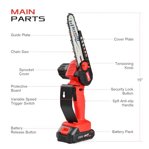 BEEDECK 6-Inch Cordless Chainsaw