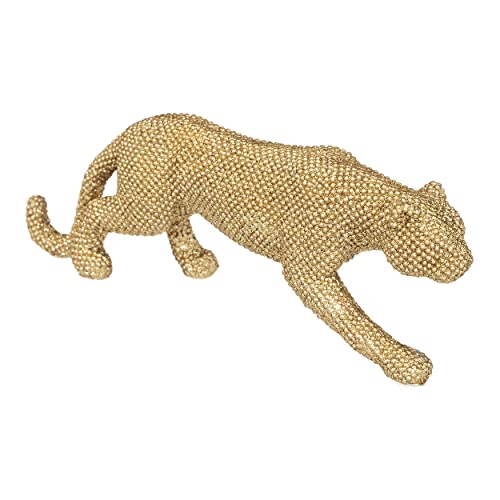 Hogar y Mas Pantera Dorada Figura Decorativa 28,5X10
