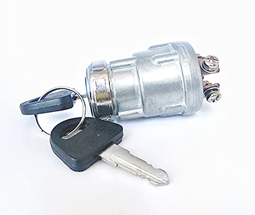 Hmy Ignition Starter Switch With 3 Position 3 Connection Terminal 2 Keys For Car, Moto, Tractor, Forklift, Truck, Scooter, Trailer, Agricultural,Modified Car Pit Quad Go Kart Utv Moped Buggy #TOP2