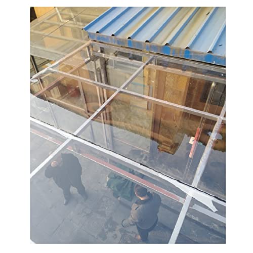 Clear Acrylic Plastic Sheet PC Endurance Board, 1mm Thick High Toughness Easy To Bend Flame Retardant Material, Roof Canopy Impact Resistant Polycarbonate Plastic Sheet(0.8x2m)