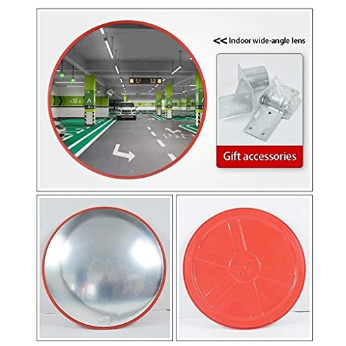 Miroir d'angle mort convexe avec objectif grand angle incassable de 80cm - 5