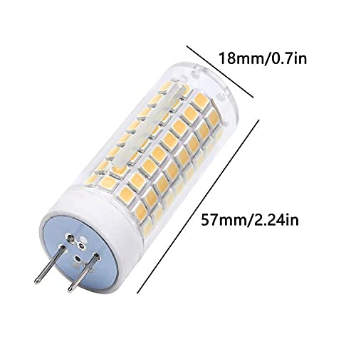 Ydjoo Gy8.6/G8 Led Bulb 10W Ceramic Led Light Bulbs Dimmable Corn Bulbs 80W Halogen Equivalent Warm White 3000K Gy8.6/G8 Bi-Pin Base Ac120V For Under Cabinet Counter Ceiling Fan Light, 2 Pack #TOP1