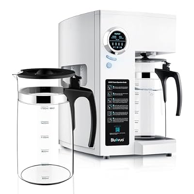 Bluevua RO100ROPOT Reverse Osmosis System Countertop Water Filter, with One Extra ROPOT Replacement Carafe, Bundle