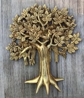 Miniatura 4 de Árbol de la vida - Arte de pared de metal - Escultura creativa de pared para sala de estar - Decoración para puerta y pared en el hogar, oficina,