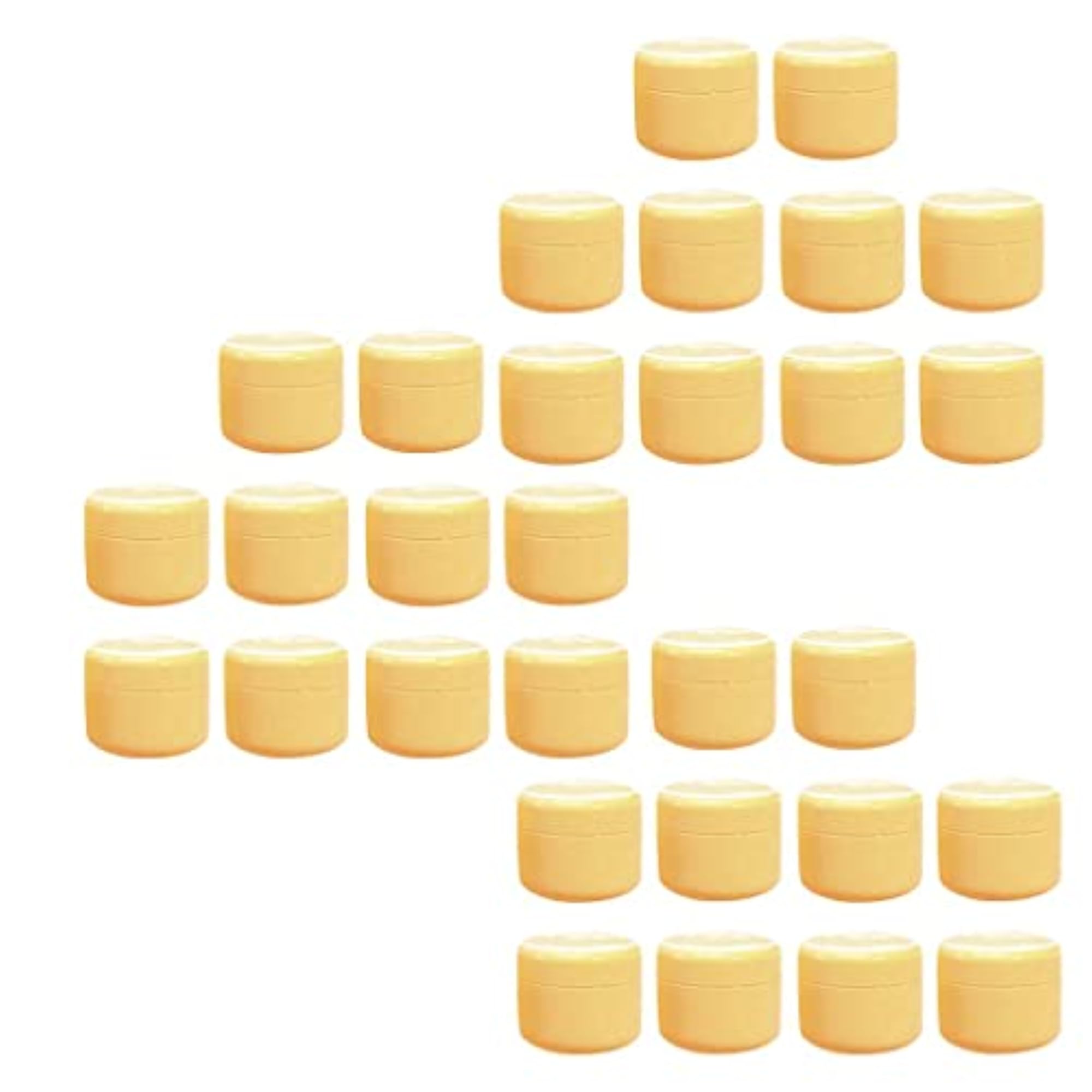 30 Pack Round Makeup Cream Salves Powder Cosmetic Jar Case