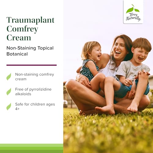 Terry Naturally Traumaplant Comfrey Cream - Non-Staining Herbal Cream - Clinically Studied and Free of Pyrrolizidine Alkaloids - for External Use Only - 3.53 oz - Image 4