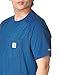 Carhartt Men's Force Relaxed Fit Midweight Short Sleeve Pocket T-Shirt (100410 Prev. Delmont), Light Huron Heather, Large