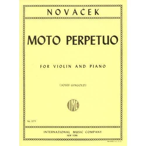 Ottokar Novacek: Moto Perpetuo - For Violin and Piano      Sheet music