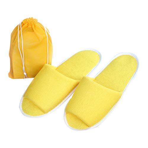 Homyl Portátil De 4 Pares Deslizadores Descartáveis ​​do Quarto De Hóspedes Do Deslizador Portátil P