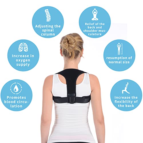 Anoopsyche correcteur de posture,Disponible pour hommes et femmes redresseur de dos,correcteur de posture dos pour soulager les douleurs du dos, du cou et des épaules