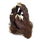 Horrific Halloween Werewolf Claw Gloves Men Women Hairy Faux Fur Wolf Paw Vampire Death Monster Demon Devil Evil Hands Gloves Cosplay Costume Mitts Accessory Party Props Decorations