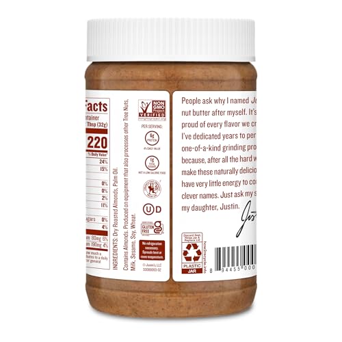 image for Justin's Classic Almond Butter, Only Two Ingredients, No Stir, Gluten-