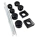 NBX-Black Aluminum fork Axle Caps Covers for 96-05 for Suzuki GSXR 600 750 01-04 1000