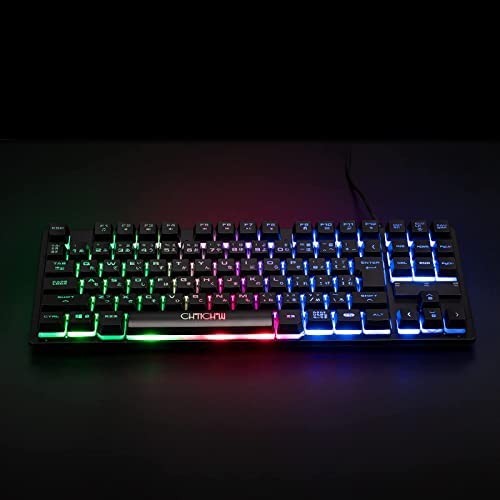 Amazon | CHONCHOW ゲーミングキーボード 日本語配列 光る スイッチ