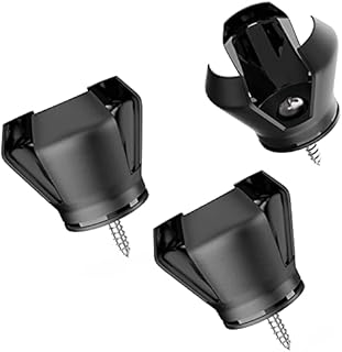 Uniclife 3-Prong Golf Ball Retriever Grabber for Putters Golf Pick-up Claw Portable Grip Sucker Tool Back Saver with Stainless Steel Screws (Not for SuperStroke & Odyssey Grips), 3 Pack