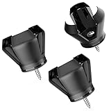 Vibit 3-Prong Golf Ball Pick Up Retriever Grabber Black Back Saver Claw Portable Grip Tool with...