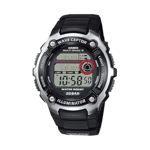 Casio Wave Ceptor Quartz Watch with Resin Strap, Black, 16 (Model: EAW-WV-200A-1AV)