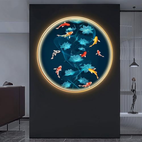 �Ǌ|���Ɩ��A�����p3D�A�[�g�Ǐ���ALED���C�g�t�������`�[�t�̕ǖʑ����A�f�R���[�V���������v�i���r���O�E�Q���p�j(A,90CM)