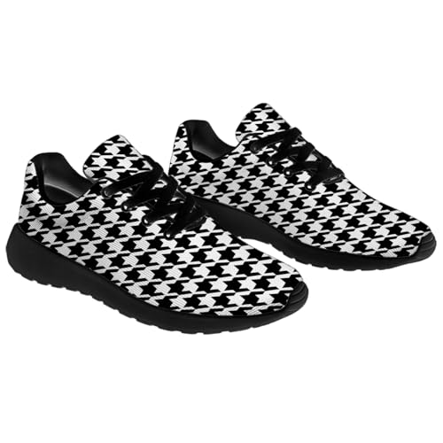 Houndstooth Print Shoes Women Men Walking Tennis Shoes Running Sneakers Gifts for Dad Mom4