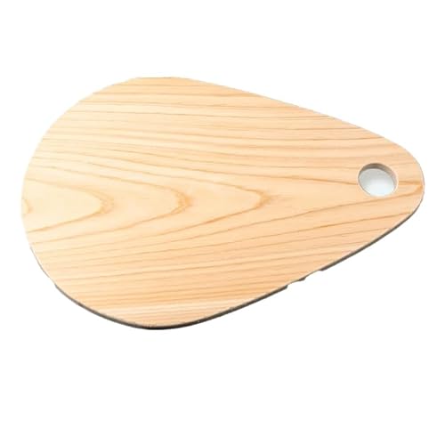 ひのき デザイン まな板 ( パレット ・ 森の雫 ・ 森のくまさん ) 天然 檜 一枚板 職人 手作り かわいい 四万十 ヒノキ 高知県 須崎市 しんじょう君 (森の雫)