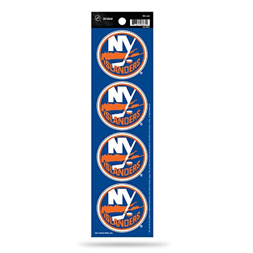 Rico Industries NHL Hockey New York Islanders Quad Decal 3" x 12" Quad Decal - (4) Decals