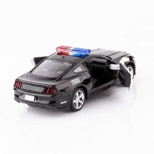 Bdtctk 1/36 Gt Police Car Model Zinc Alloy Die-Cast Pull Back Vehicles Kid Toys For Boy Girl Gift (Black) #TOP3