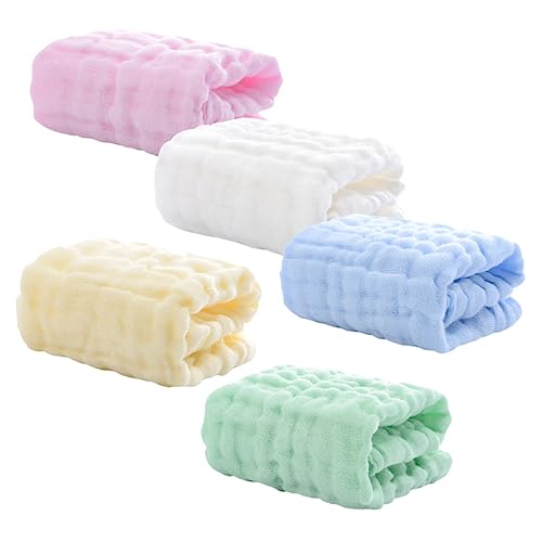 JOINPAYA 5stücke Teiliges Baumwoll-spucktücher Sechs-lagige Handtücher Und Waschbar Für Saubere Und Trockene Haut Für Neugeborene Und Kleinkinder