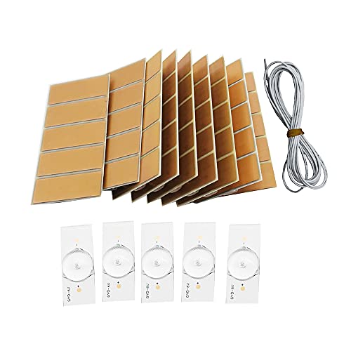 50PCS 6V Lamp Beads with Optical Lens Fliter for 32-65 LED TV with 2M Wire Led St Parts Accessories
