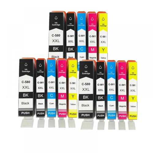 Cartouche PGI580 CLI581 compatible imprimante TR7550 TS6150 580 581