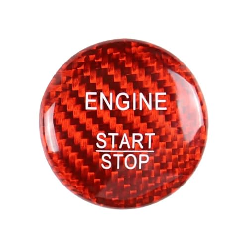 Copertura Decorativa Per Pulsante Di Avviamento E Arresto Del Motore In ABS Per Mercedes A B C E GLE GLC CLA Class Con Pulsante Keyless-GO Accessori Interni Auto(Rosso)
